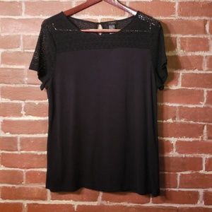 Ann Taylor Blouse, decorative mesh on top